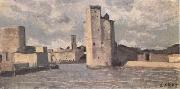 Jean Baptiste Camille  Corot La Rochelle (mk11) oil
